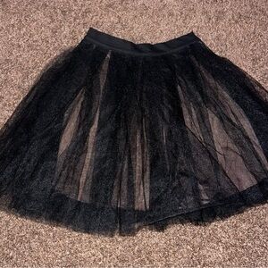 New Dollskill Current Mood Black Tulle Skirt